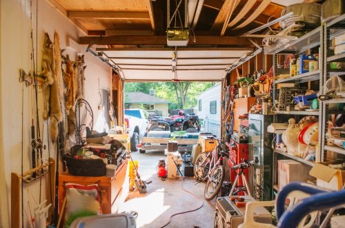 Garage cleanout before junk removal in Osage Beach MO